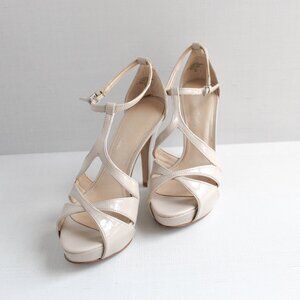 Marc Fisher Nude Patent platform heels size 6.5